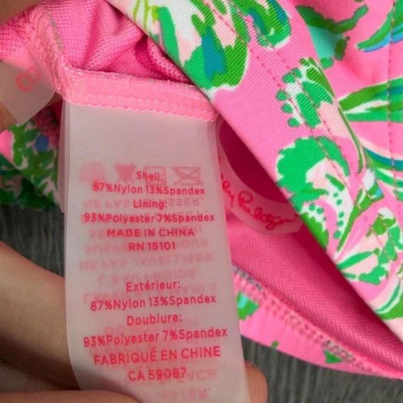 Lilly Pulitzer Ressina Bikini Crop Top Women's 8 - Picture 5 of 9